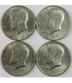 Lot 4x1/2 half dollar Kennedy 1976, 1977