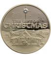Medal „Adoration of the Magi / The Gift of Christmas”, platerowany, kamień dekoracyjny