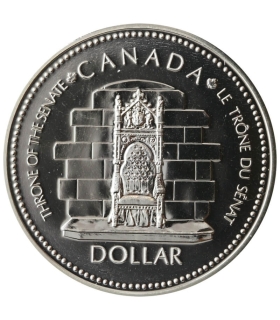 Kanada 1 Dolar Jubileusz Królowej Elżbiety II, 1977, srebro, certyfikat