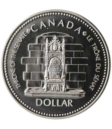 Kanada 1 Dolar Jubileusz Królowej Elżbiety II, 1977, srebro, certyfikat