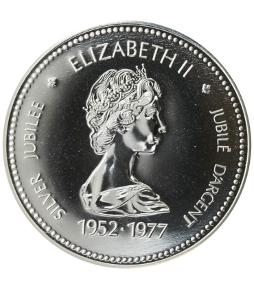 Kanada 1 Dolar Jubileusz Królowej Elżbiety II, 1977, srebro, certyfikat