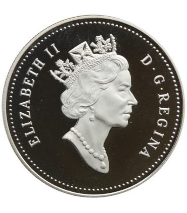 Kanada, 1 dolar 1990, Henry Kelsey - eksploracja prerii, srebro