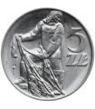 5 zł rybak, 1971, stan 1-, połysk, PIĘKNY