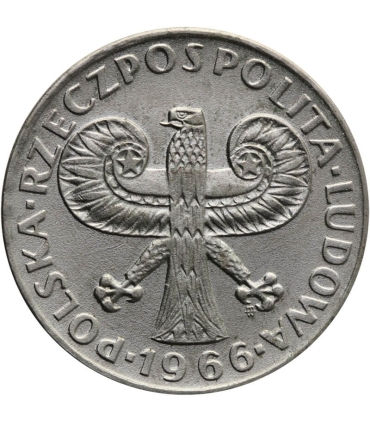 10 złotych Mała kolumna, 1966, stan 1-/2+