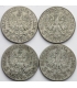 Lot 4x 5 złotych głowa kobiety 1933, stan 3/3+