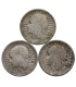 LOT 3 x 2 złote głowa kobiety 1932, 1933