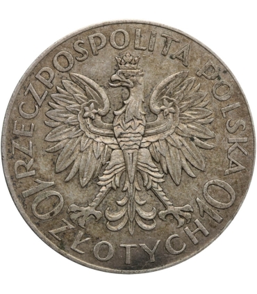 10 zł Romuald Traugutt, 1933, stan 3+
