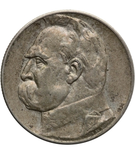 5 złotych Piłsudski Orzeł Strzelecki 1934, stan 3