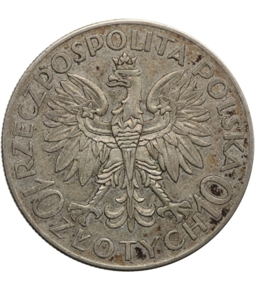 10 zł Jan III Sobieski 1933, stan 3+