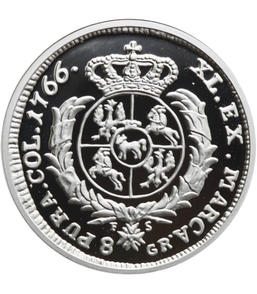 Replika dwuzłotówka Stanisława Augusta Poniatowskiego, 1766, srebro