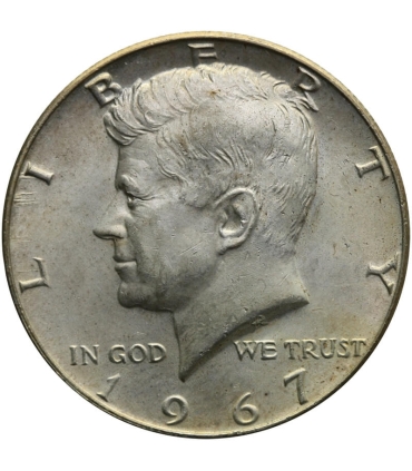 USA 1/2 dolara half dollar Kennedy 1967, stan 2-