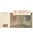 Banknot 100 złotych 1941 stan 2-/3+, B 8873788 (CIEKAWY RADAR)