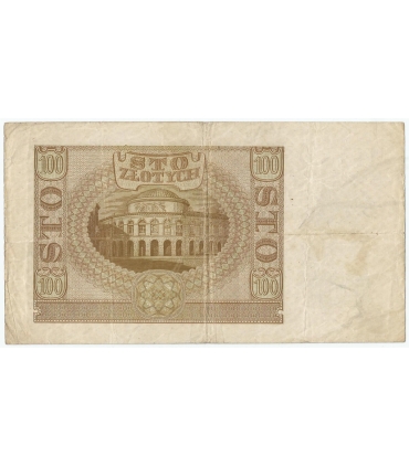 Banknot 100 złotych 1940 stan 3-, Ser. C