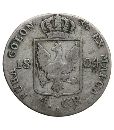 Prusy 4 grosze, 1804 Znak menniczy „A” - Berlin, srebro