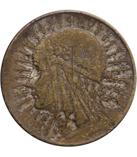 5 złotych głowa kobiety 1934, stan 4