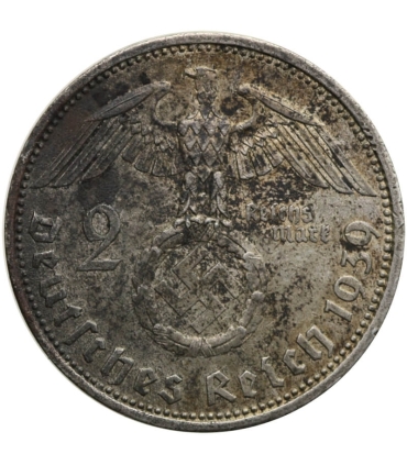 2 marki niemieckie Hindenburg 1939