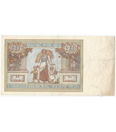 20 złotych 1931, seria D.K., stan 3