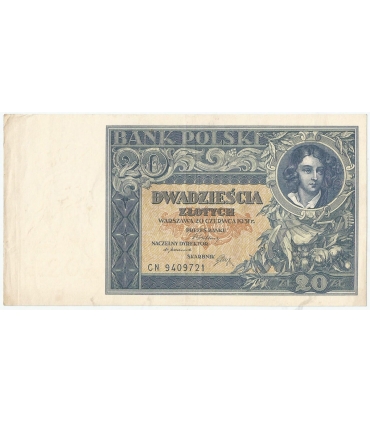 20 złotych 1931, CN., stan 3/3+
