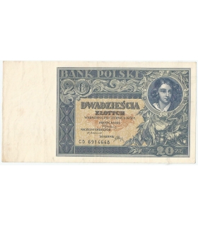 20 złotych 1931, CN., stan 3/3+