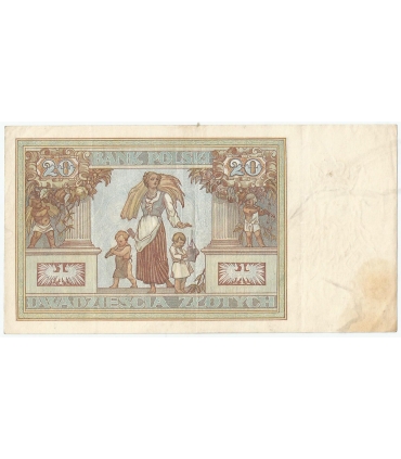 20 złotych 1931, CF., stan 3+