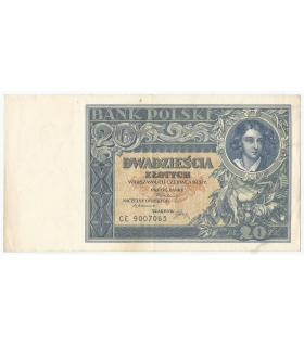 20 złotych 1931, CE., stan 2-/3+
