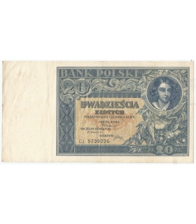 20 złotych 1931, CJ., stan 3+