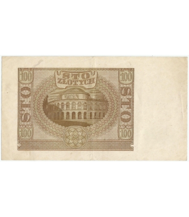 Banknot 100 złotych 1940 stan 3, Ser. C