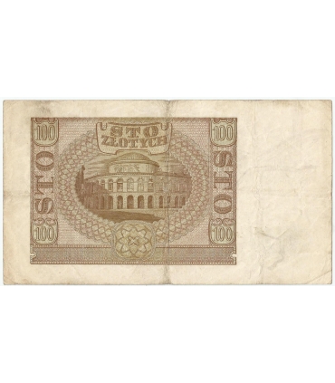 Banknot 100 złotych 1940 stan 3-, Ser. C