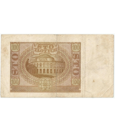 Banknot 100 złotych 1940 stan 3/3-, Ser. E