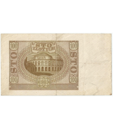 Banknot 100 złotych 1940 stan 3/3-, Ser. C
