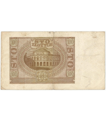 Banknot 100 złotych 1940 stan 3/3-, Ser. C