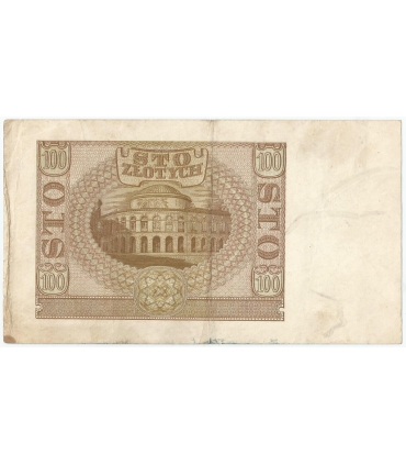 Banknot 100 złotych 1940 stan 3-, Ser. C