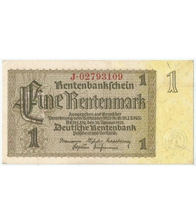 Niemcy 1 Rentenmark 1937 – 1937 roku, 1-