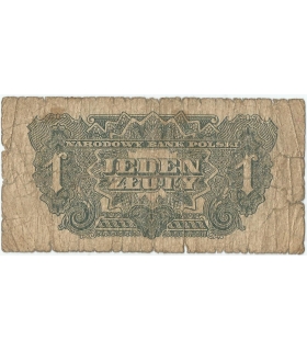 1 złoty 1944, w klauzuli OBOWIĄZKOWYM, seria XM, st. 5