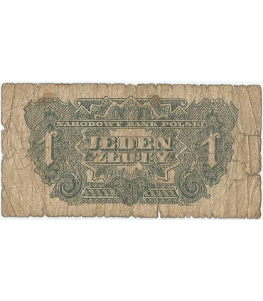 1 złoty 1944, w klauzuli OBOWIĄZKOWYM, seria XM, st. 5