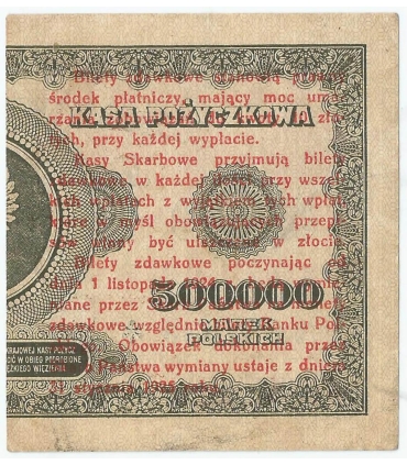 Bilet zdawkowy 1 grosz 1924, lewy, 00, stan 2-/3+