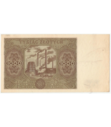 1000 zł, 1947, stan 2, seria K