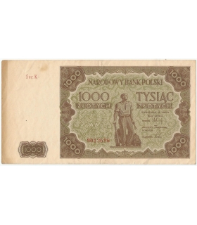 1000 zł, 1947, stan 3, seria K