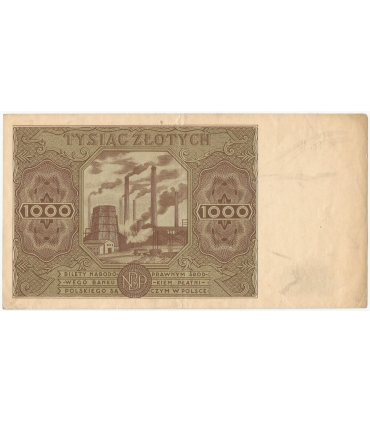 1000 zł, 1947, stan 3, seria K