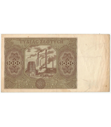 1000 zł, 1947, stan 3, seria K