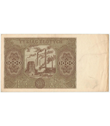 1000 zł, 1947, stan 3, seria K