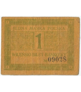 Wilno – 1 marka polska 1920, Wileński Bilet Bankowy