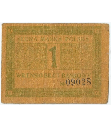 Wilno – 1 marka polska 1920, Wileński Bilet Bankowy