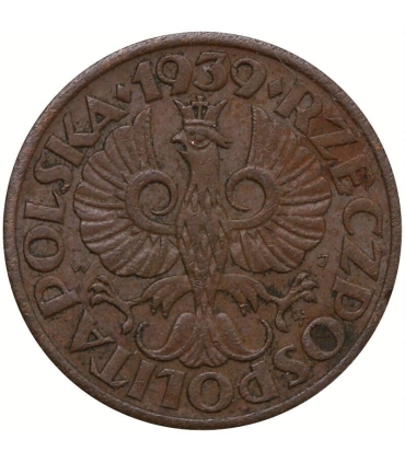 1 grosz, 1939, stan 1-