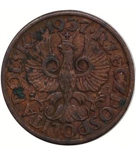 1 grosz, 1937, stan 3+