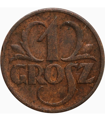 1 grosz, 1937, stan 3+