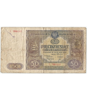 50 złotych 1946, Seria G, stan 4
