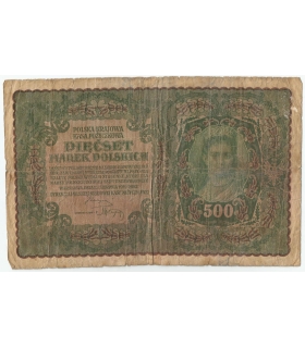 500 marek 1919, II Serja X stan 4-/5+