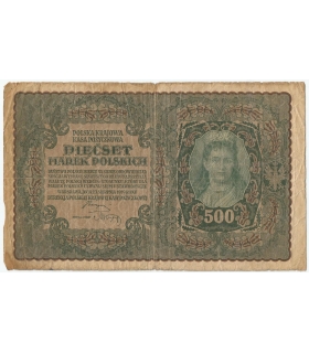 500 marek 1919, I Serja BK stan 4-
