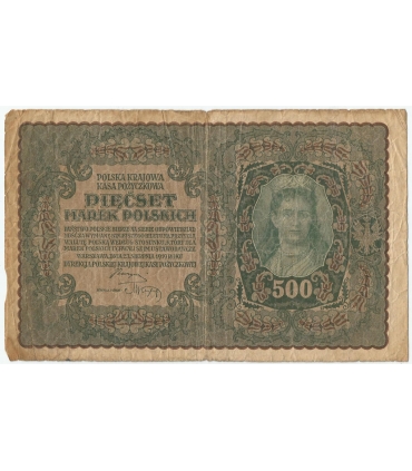 500 marek 1919, I Serja BK stan 4-
